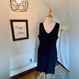 Beautiful Boucle Navy Dress